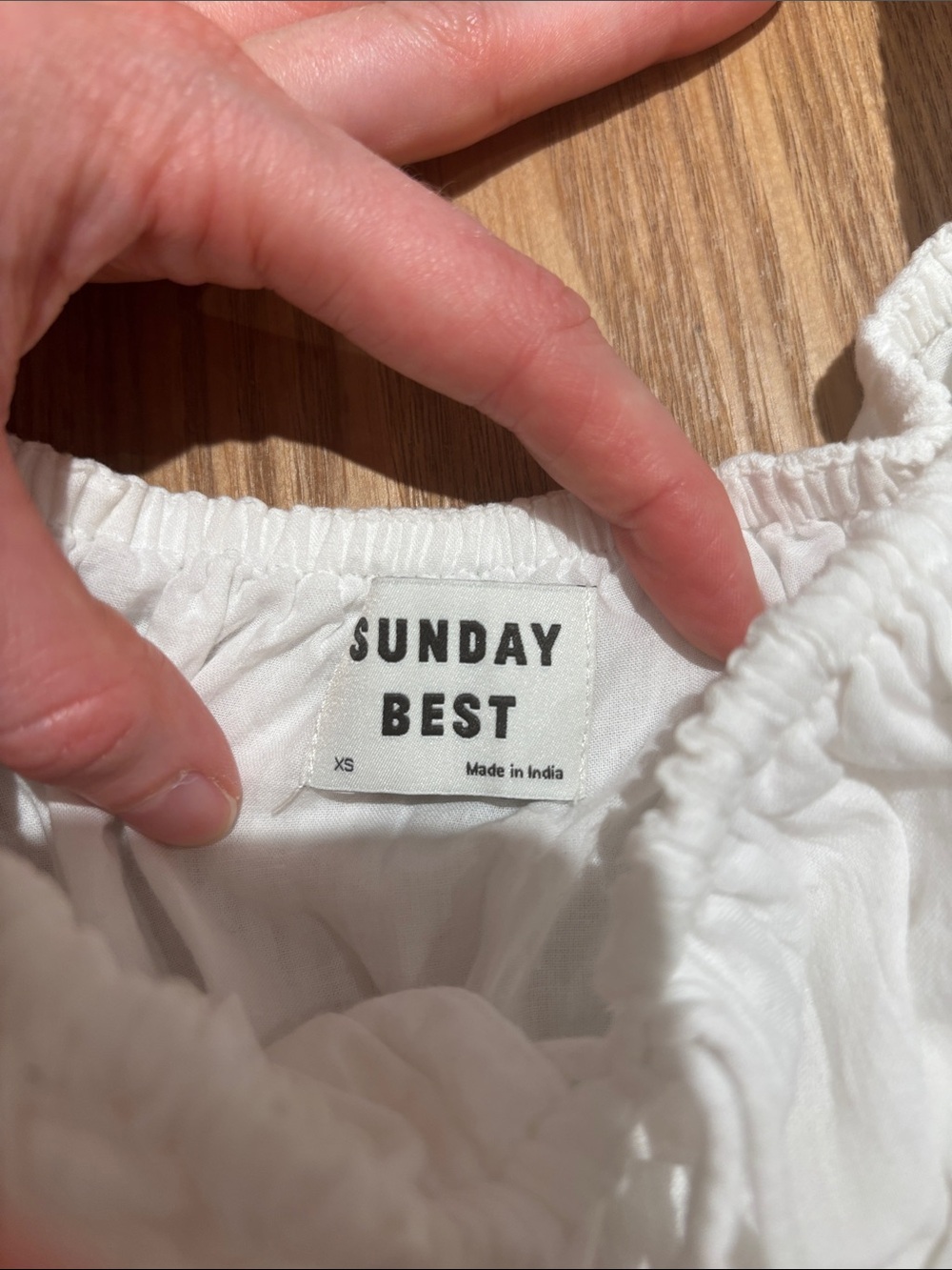 Sunday Best White Smocked Flutter-Sleeve Dress - Picture 2 of 3
